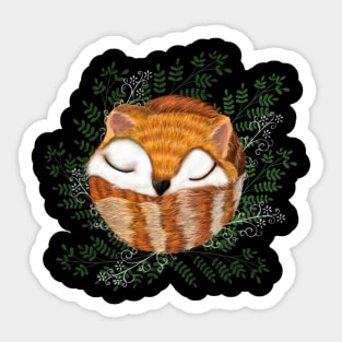 Cute fox design Sticker